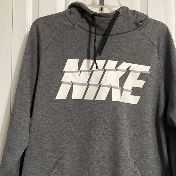 Nike Gray Hoodie with White Logo - Picture 3 of 12